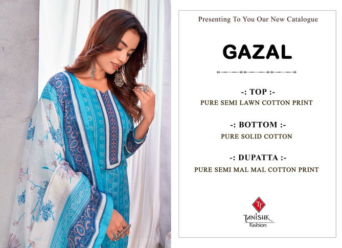 Gazal By Tanishk Lawn Cotton Dress Material Wholesale Market In Surat
